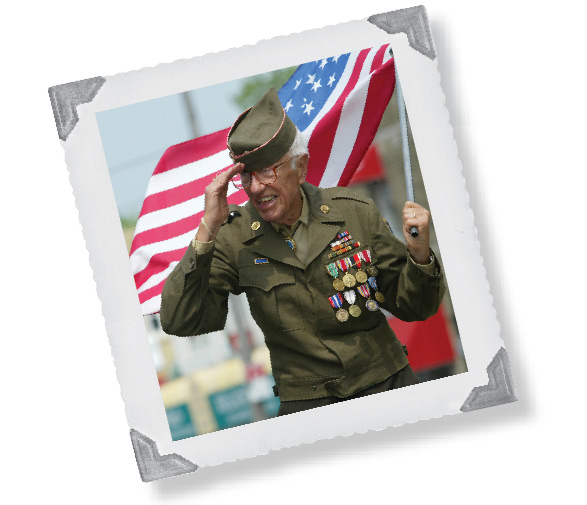 American Pride Program - veteran in a parade