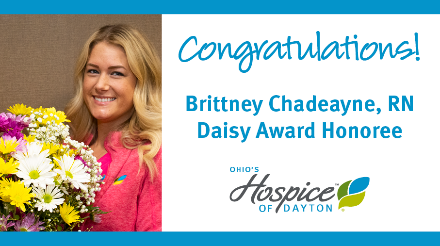 Brittney Chadeayne Of Ohio’s Hospice Of Dayton Recognized With DAISY Award