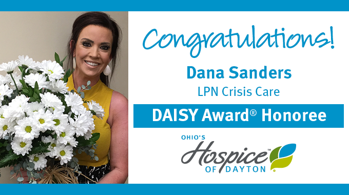 Dana Sanders Of Ohio’s Hospice Of Dayton Recognized With DAISY Award®