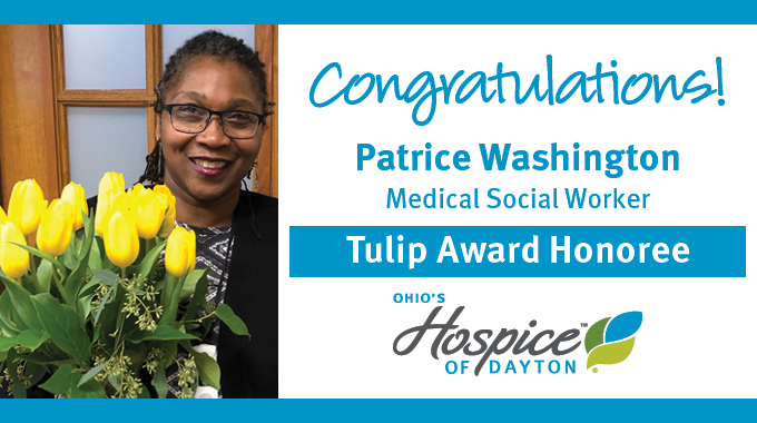 Patrice Washington Of Ohio’s Hospice Of Dayton Recognized With Tulip Award