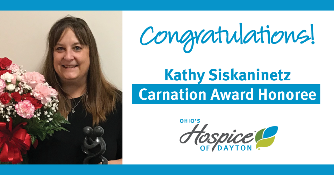 Ohio’s Hospice Recognizes Kathy Siskaninetz With Carnation Award